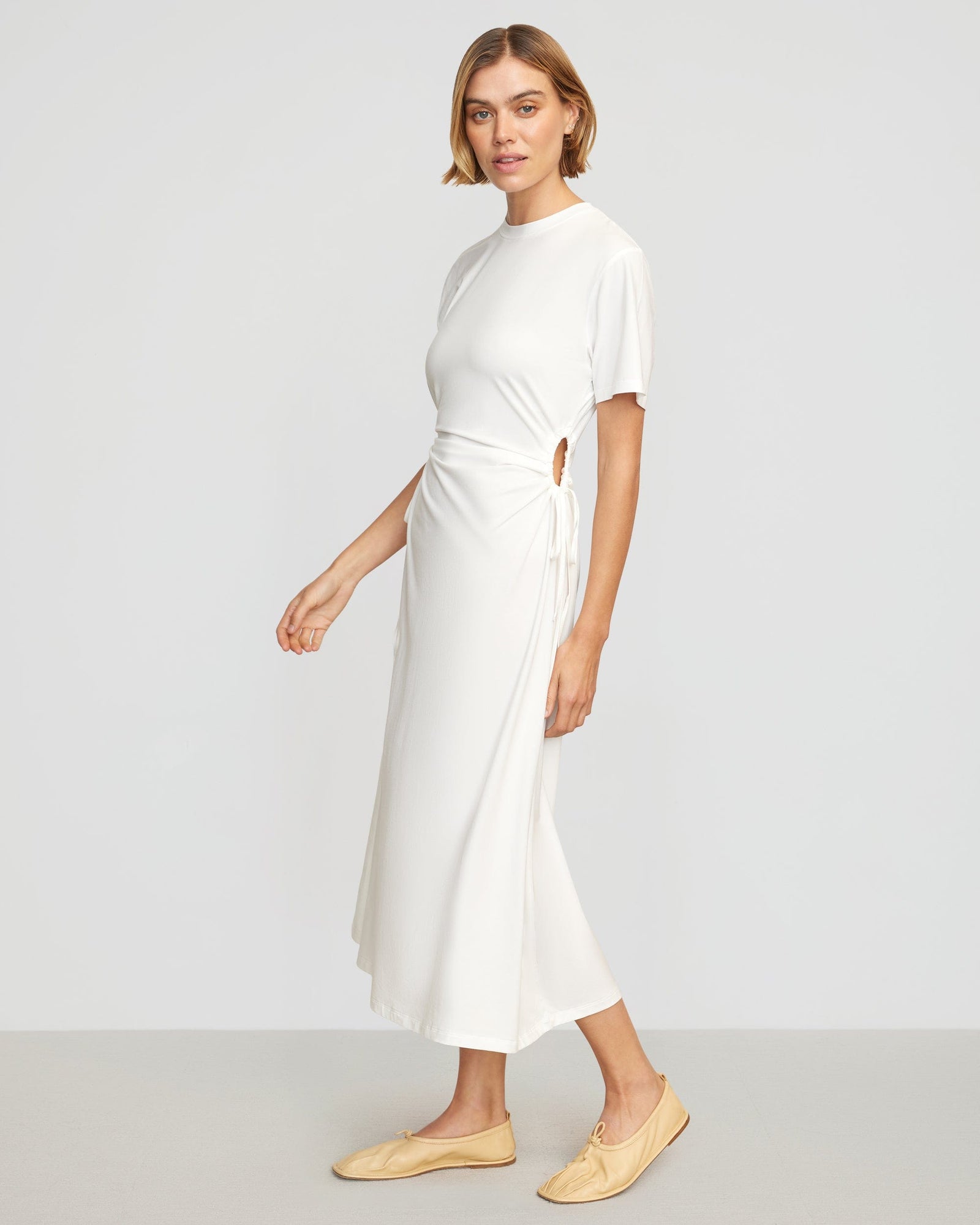 Joanna | Bashir Open-Side Jersey Dress in Size Small