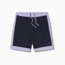 Lined Mesh Lounge Shorts | Navy/Lavender