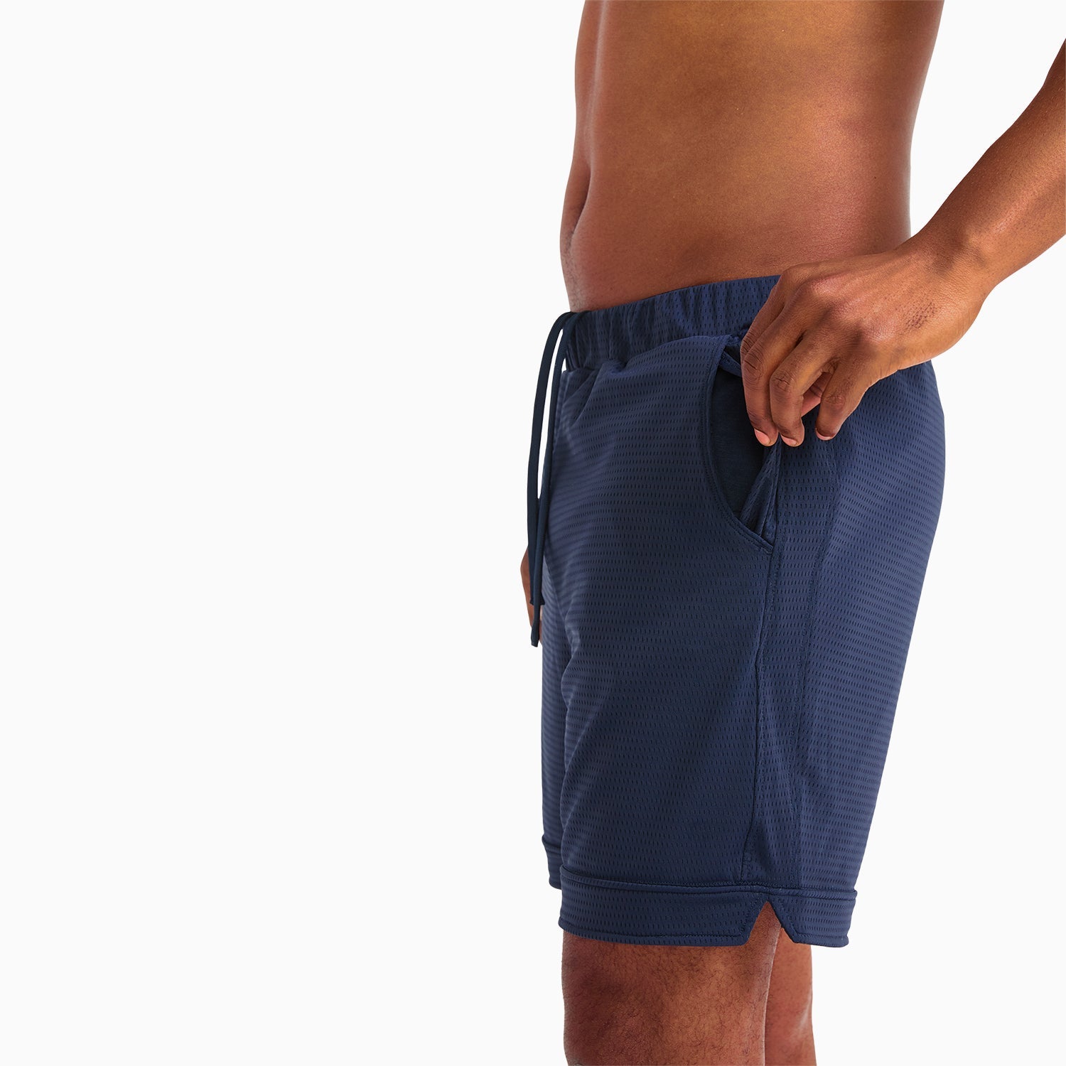 Lined Mesh Lounge Shorts | Navy