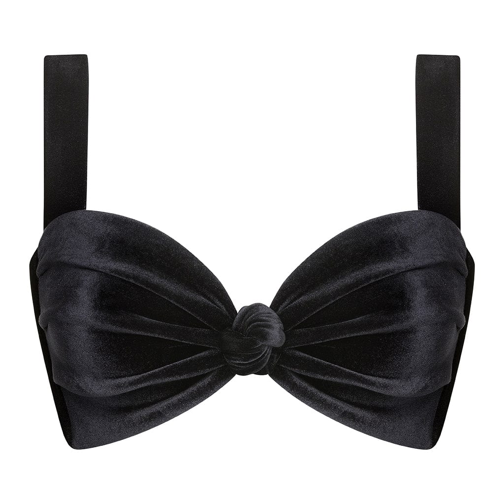 Hayden Bikini Top | Black Velvet