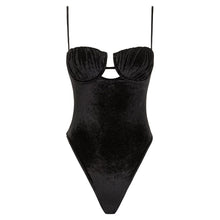 Petal One-Piece | Black Velvet