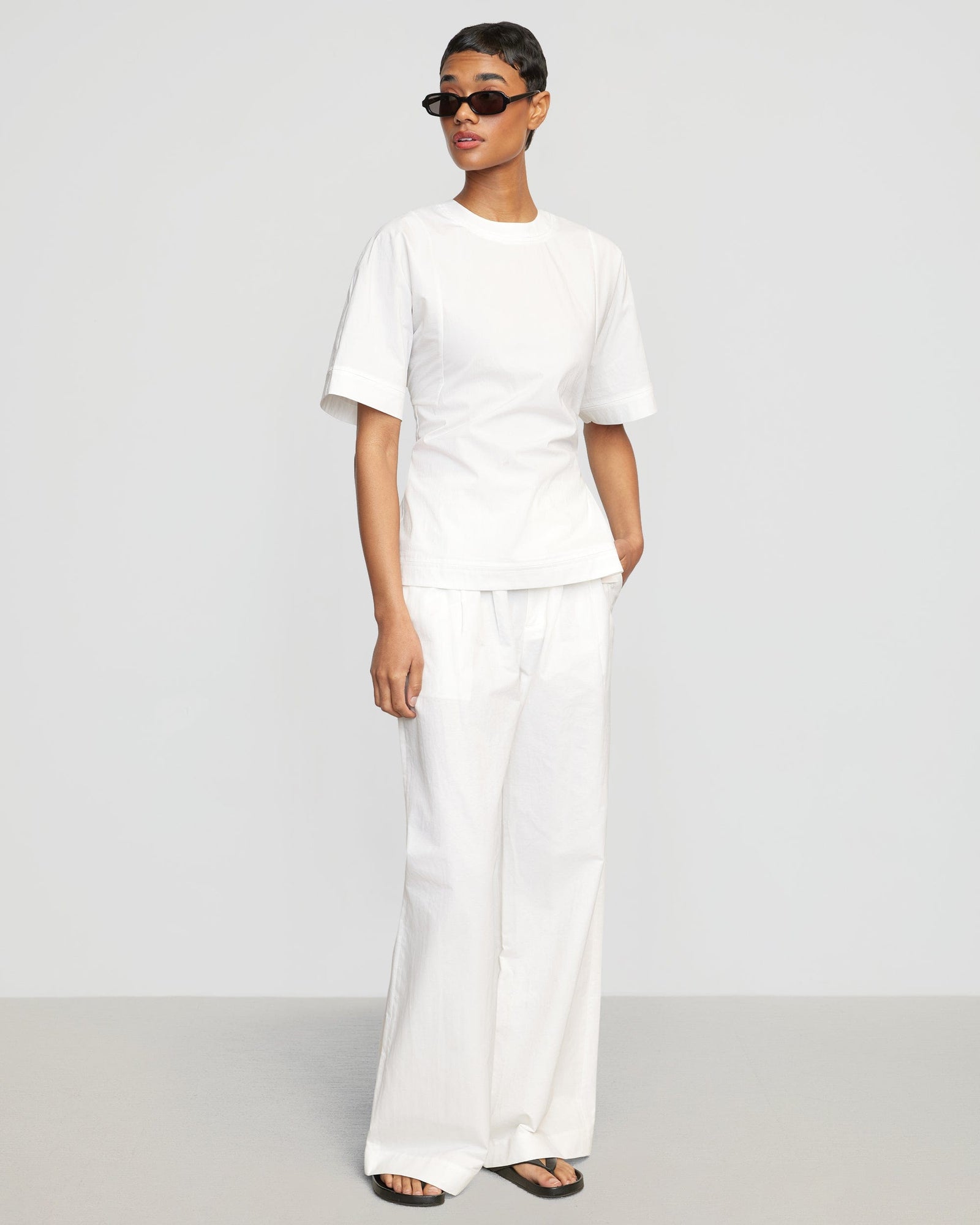 Simone | Blake Pleated Wide Leg Pant in Size Small