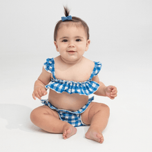 Mini Cabana Bikini Set | Blue Gingham