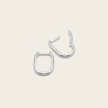 Womens | Convertible Paperclip Dangle Hoops | Sterling Silver