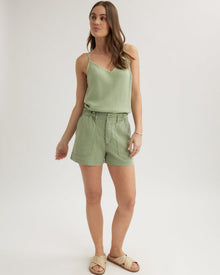 Callie Ruffle Short | Olive Grove