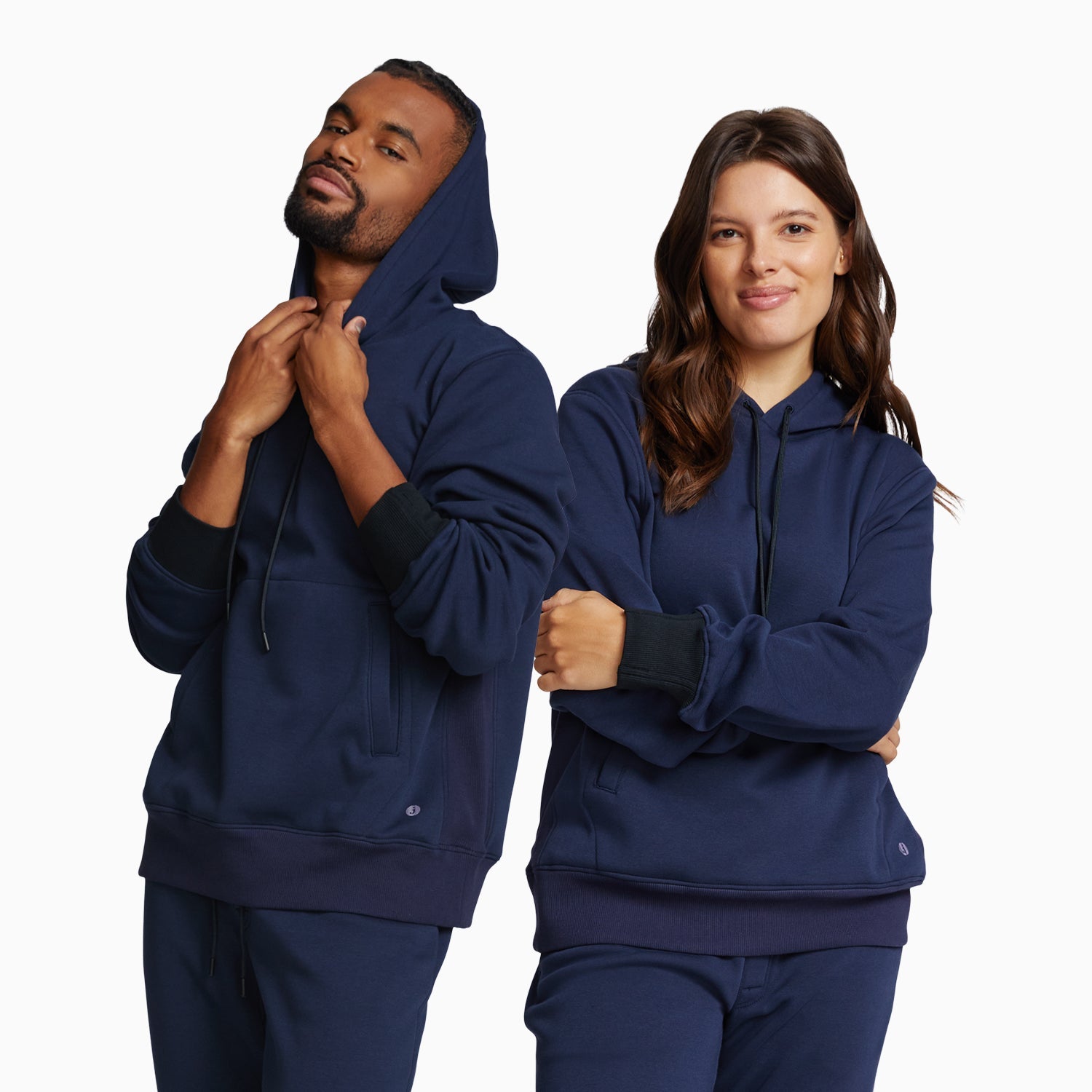 Chilluxe Brushed Fleece Hoodie | Navy