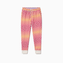 Chilluxe Brushed Fleece Joggers | Checkerboard Gradient