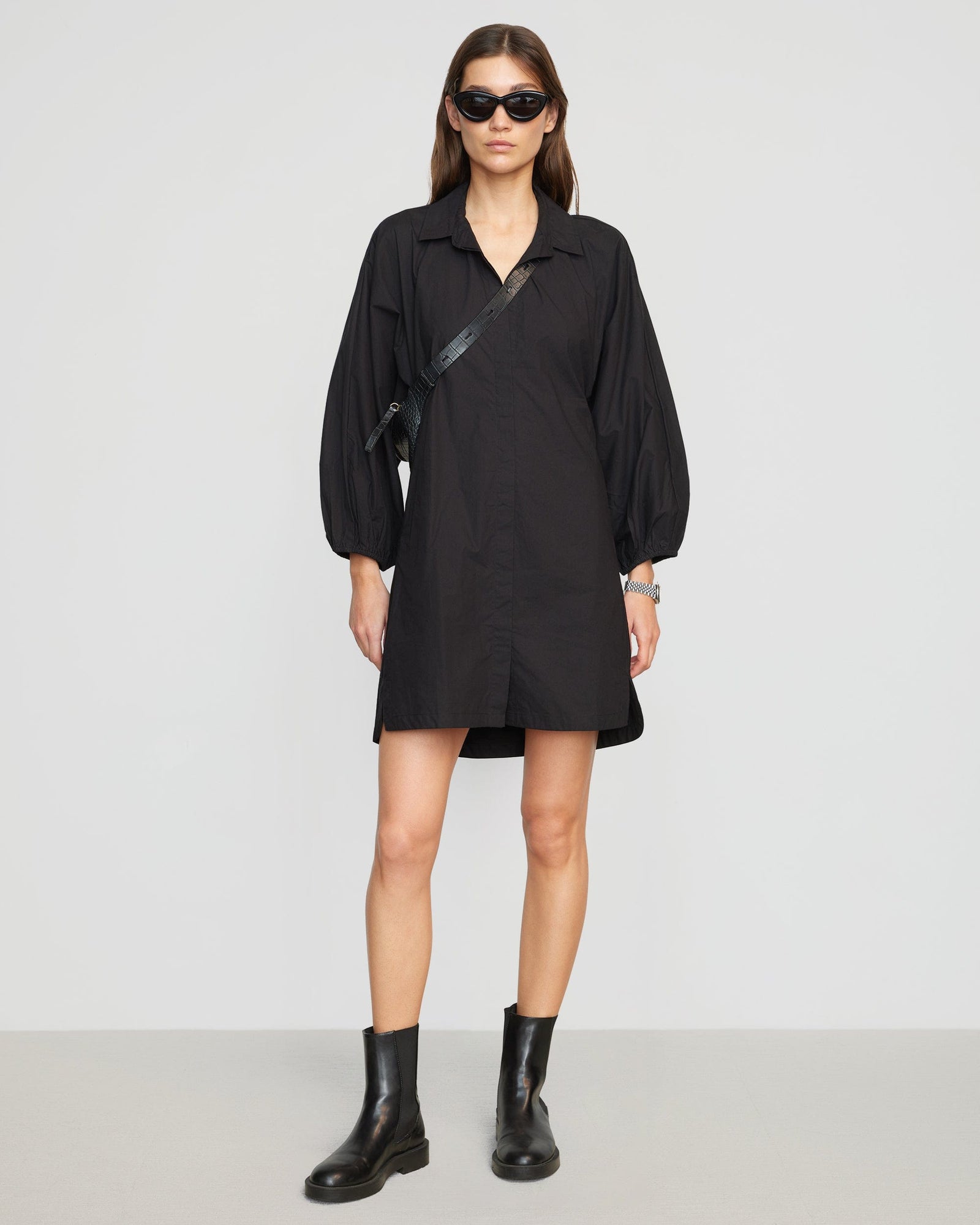 Renée | Clara Open-Back Button Down Dress in Size Small