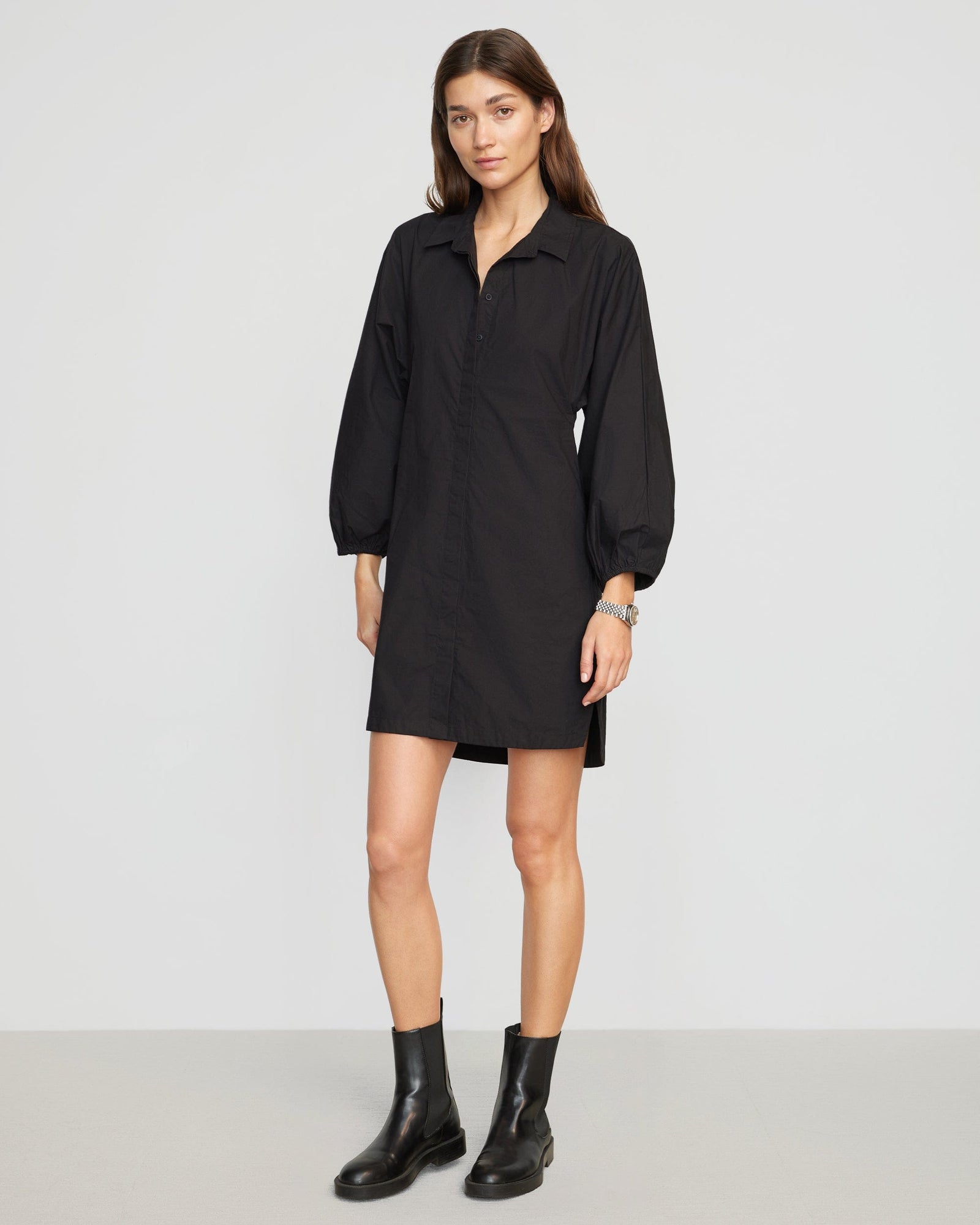 Renée | Clara Open-Back Button Down Dress in Size Small