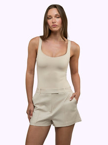Womens | Essential Form-Fitting Bodysuit | Clay