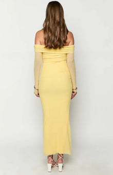 Coraline Long Sleeve Maxi Dress | Yellow