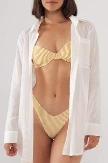 Long Sleeve Button Down Shirt | Cream