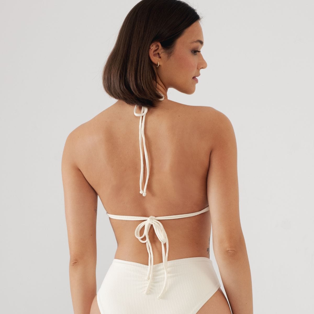 Brasil Bikini Top | Cream Rib