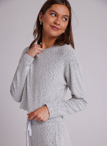 Crop Crew Sweatshirt - Heather Haze