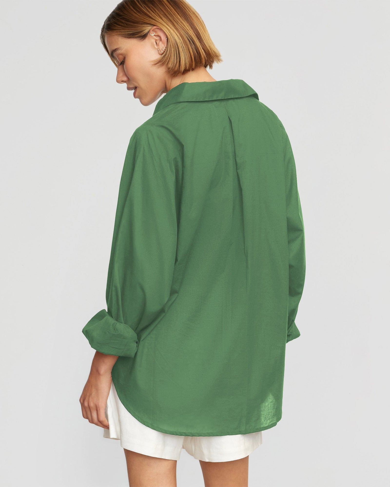 Joanna | Dakota Oversized Organic Cotton Shirt in Size Small