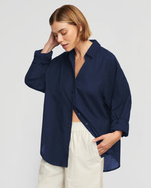 Joanna | Dakota Oversized Organic Cotton Shirt in Size Small