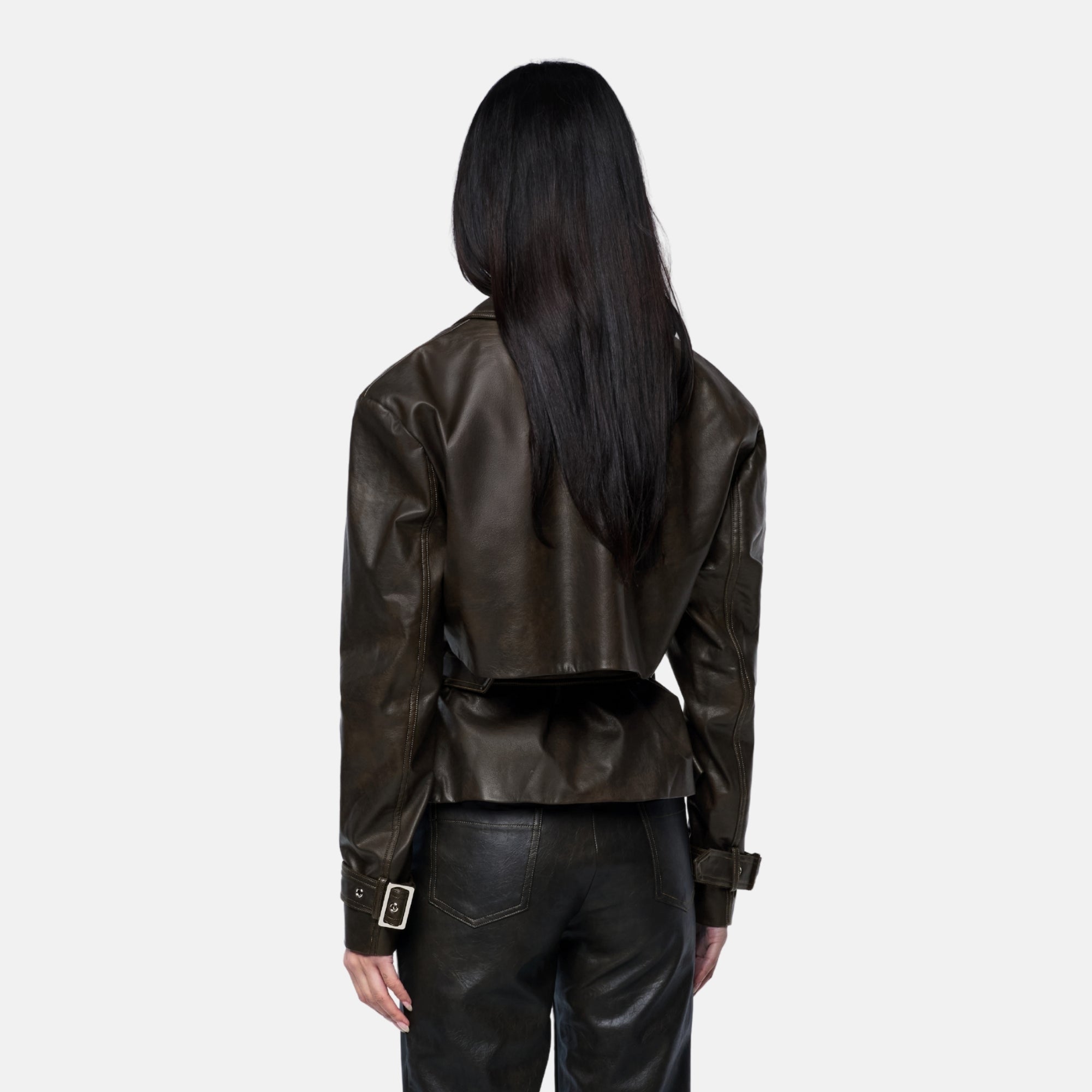 OW Collection DAPHNE Jacket Jacket 237 - Distressed Black