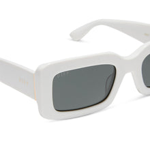 Womens | Indy Sunglasses | White Cloud | Grey Polarized Lenses