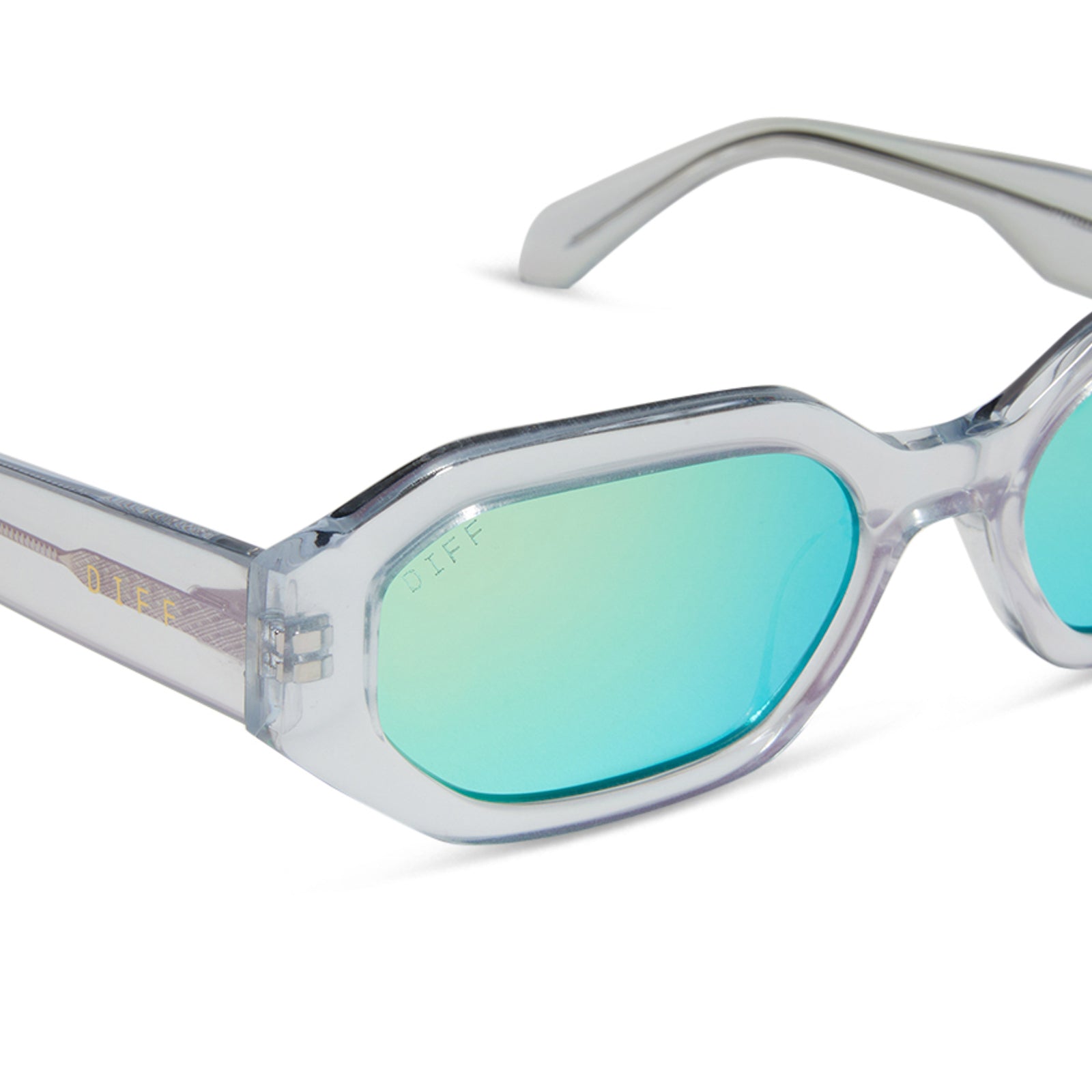 Womens | Allegra Sunglasses | Opalescent Turquoise | Turquoise Ice Lenses