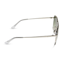 Womens | Berkely Sunglasses | Silver | Cool Matcha Gradient Lenses