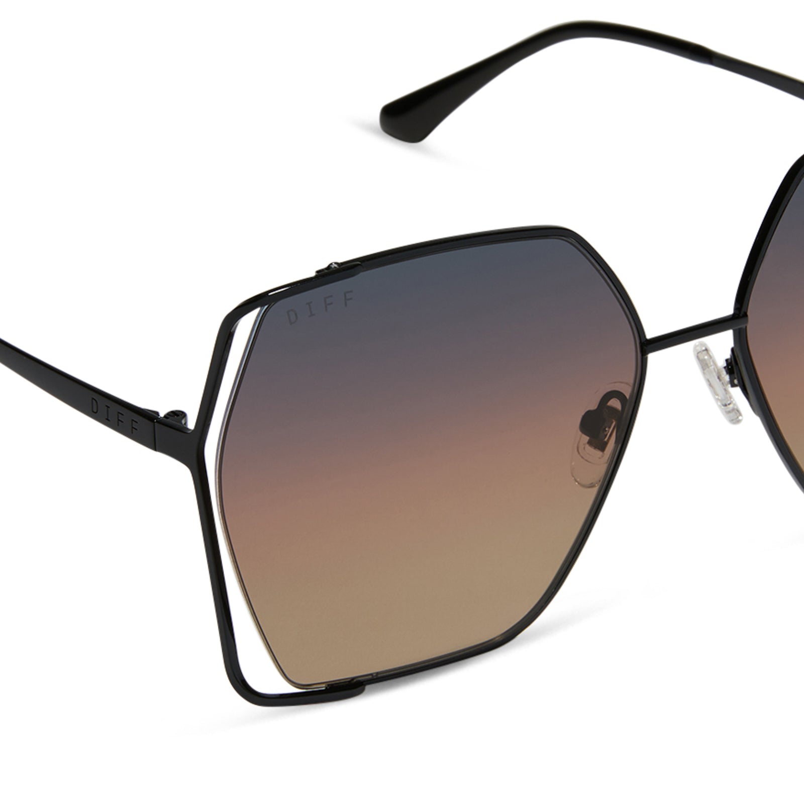 Womens | Donna IV Sunglasses | Black | Twilight Gradient Polarized Lenses