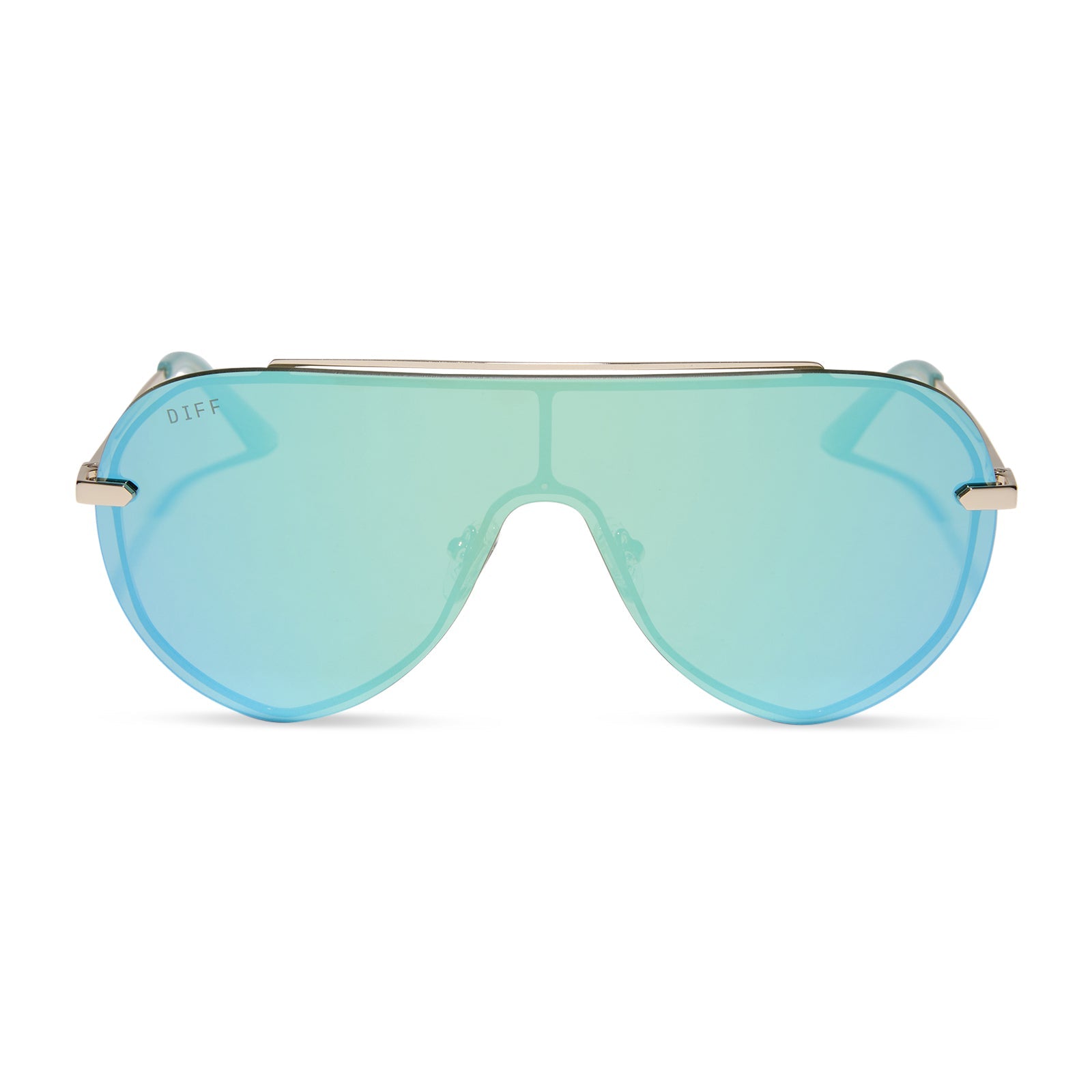Womens | Imani Sunglasses | Gold | Aquatic Awe Lenses