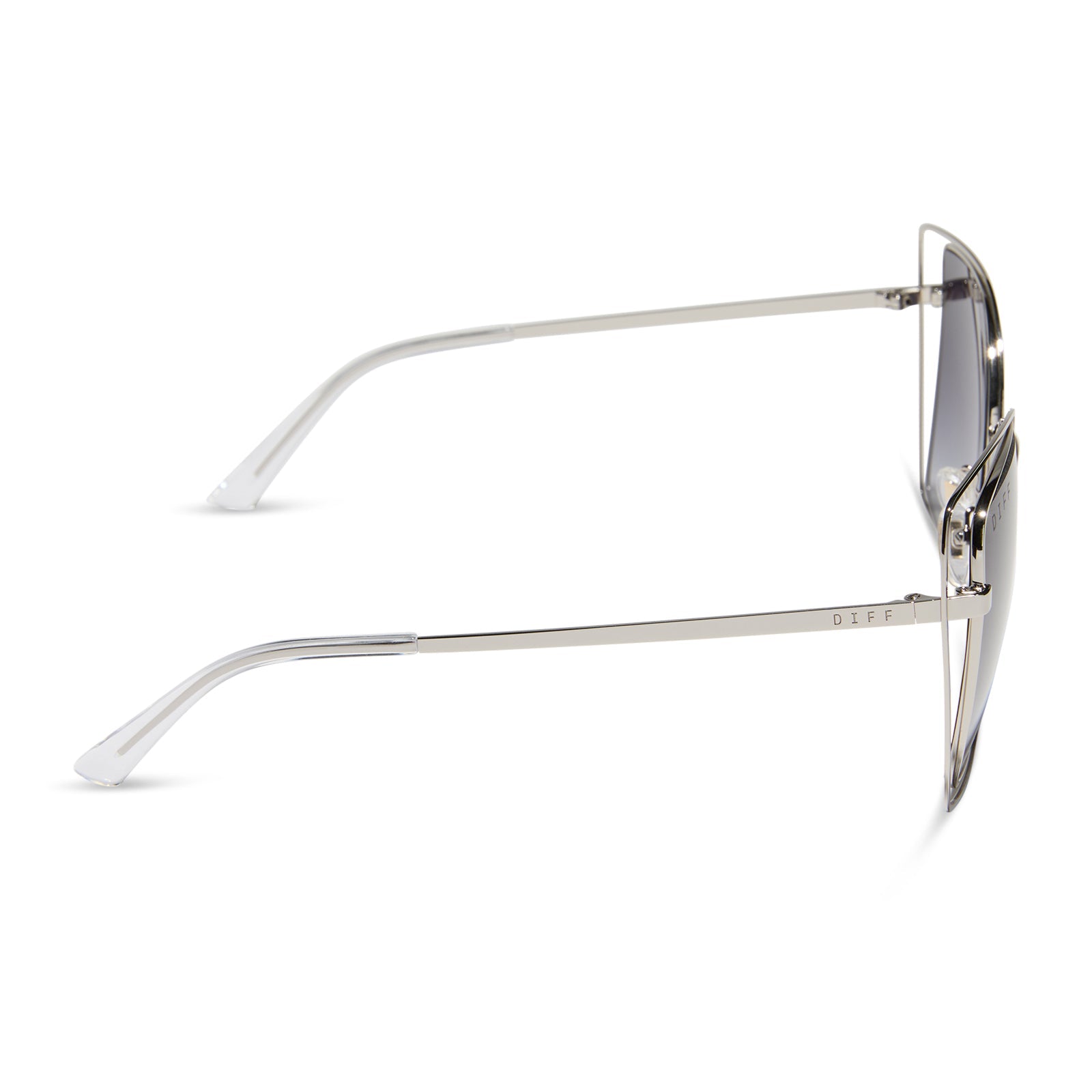 Womens | Jacqueline Sunglasses | Silver | Grey Gradient Lenses