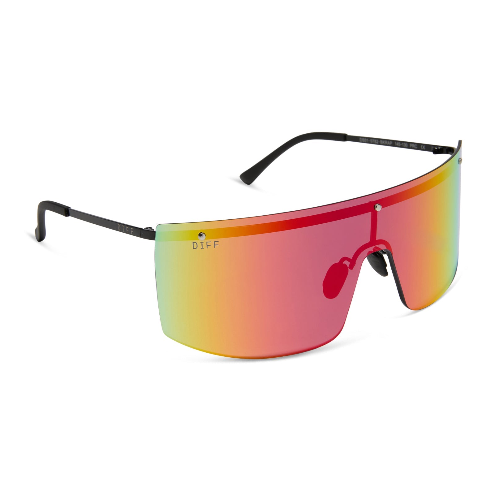 Unisex | Grandslam Sunglasses | Black | Rainbow Polarized Lenses