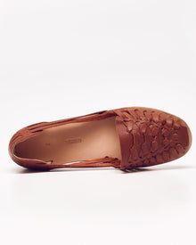 Womens | Leather Huarache Sandal | Burnt Sienna