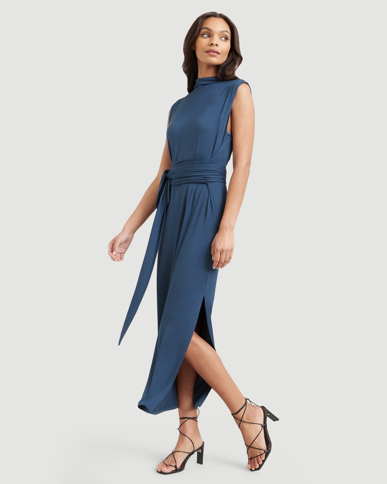 Sophia | Eden Sleeveless Tie-Front Dress in Size Small