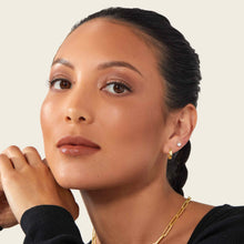 Womens | Bold Huggie Hoops | 14K Solid Yellow Gold