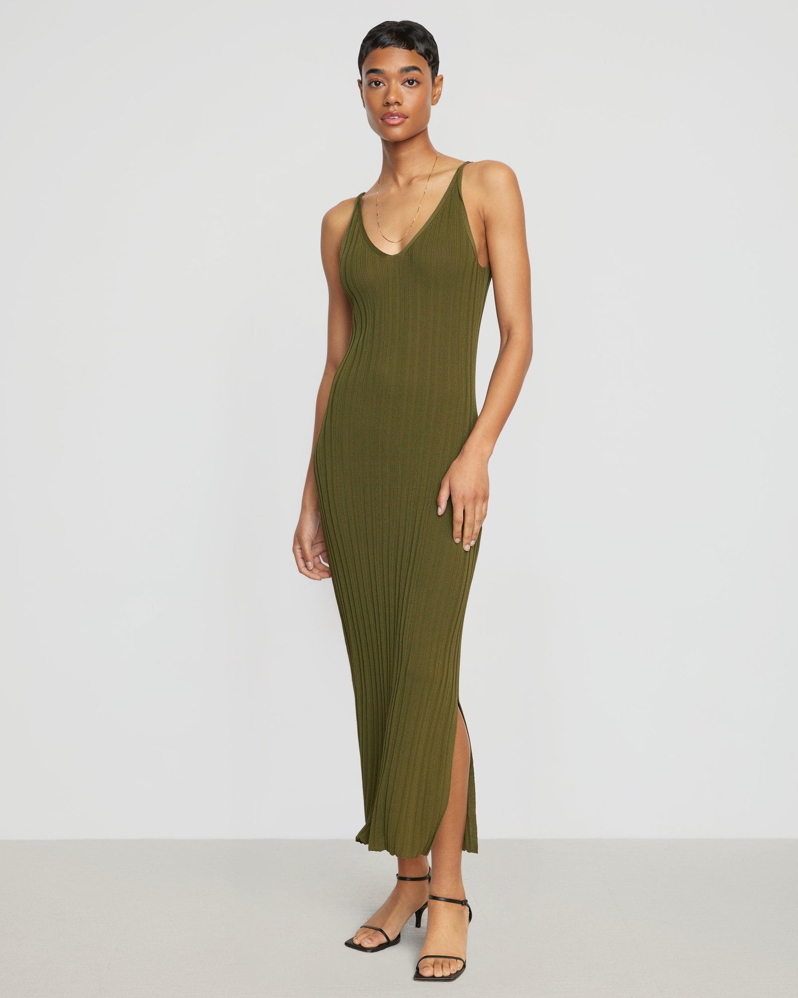 Simone | Estella Ribbed Tank Dress in Size Small