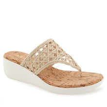 Ivie Sandal Wedge | Natural Raffia