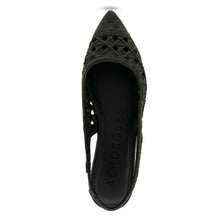 Diego Dress Flat | Black Embroidered Raffia