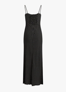 black ivory ditsy dot