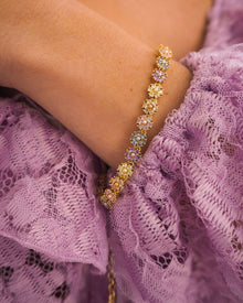 Daisy Studs Anklet | Gold