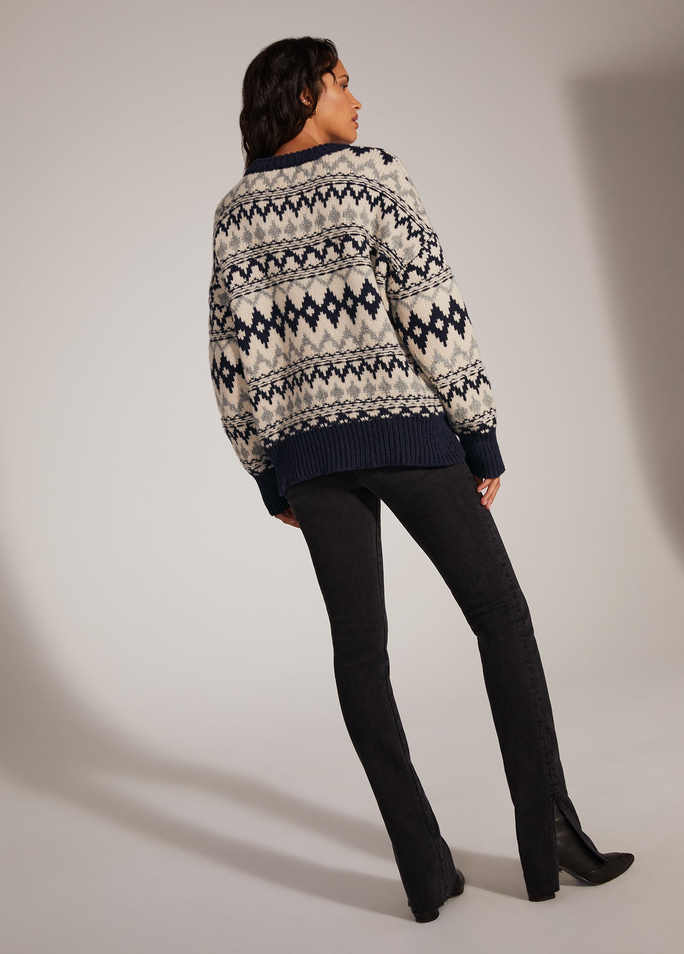 blue grey fair isle