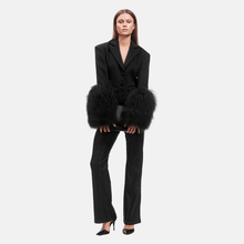 OW Collection FRANCES Wool Blazer Blazer 121 - Black