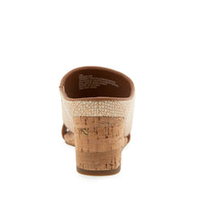 Wheeler Sandal Wedge | Natural/Tan Raffia