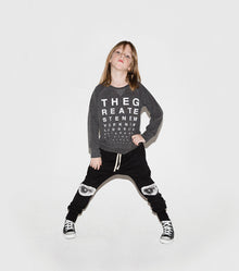 Kid | Vision Test Sweatshirt | Black