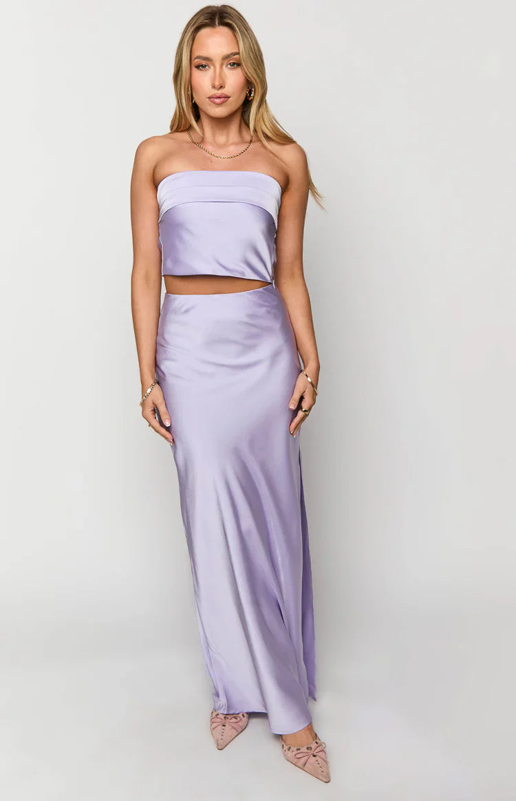 Genevieve Maxi Skirt | Lilac