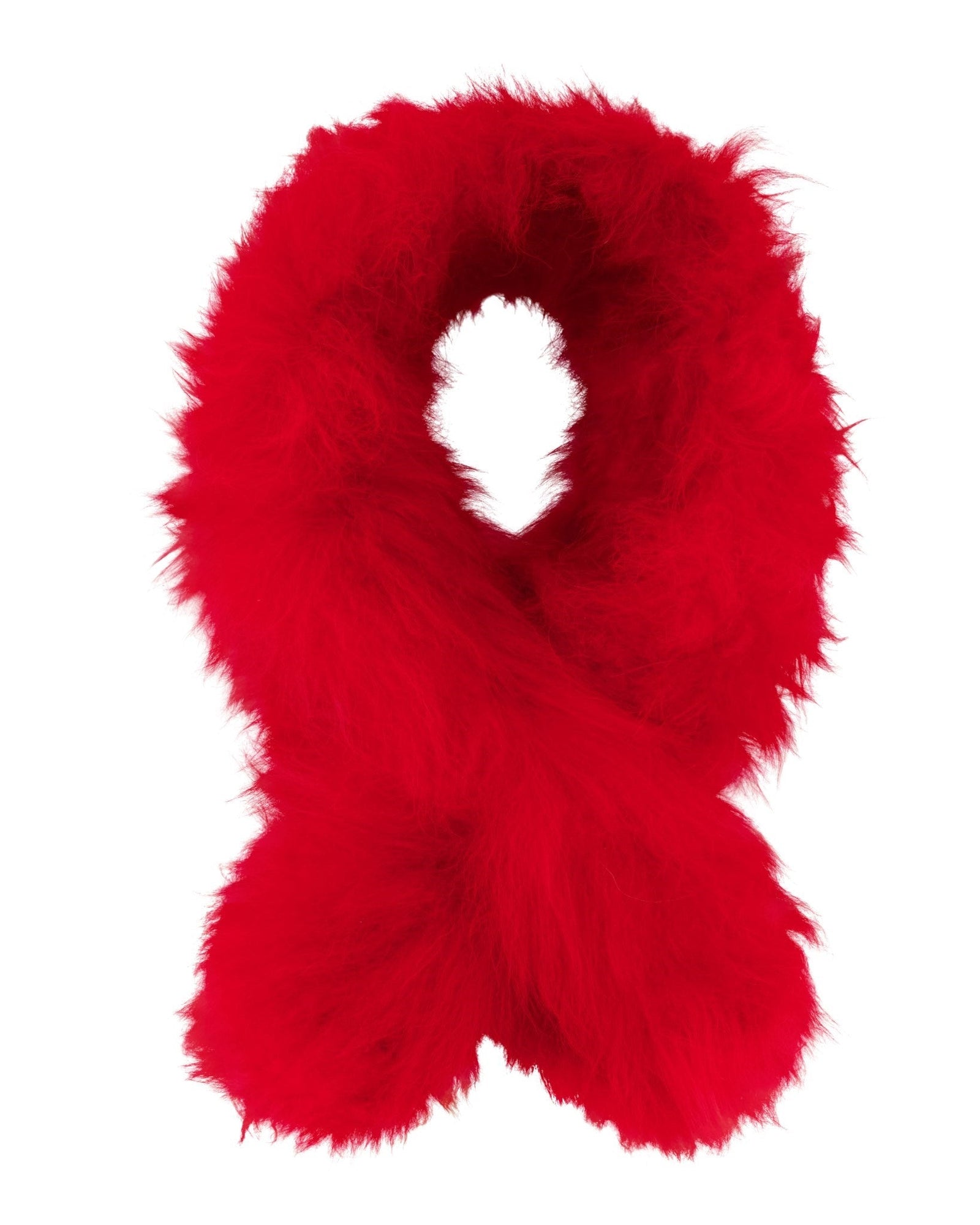 Select Cashmere Goat Pull-Through Scarf | Women | Red