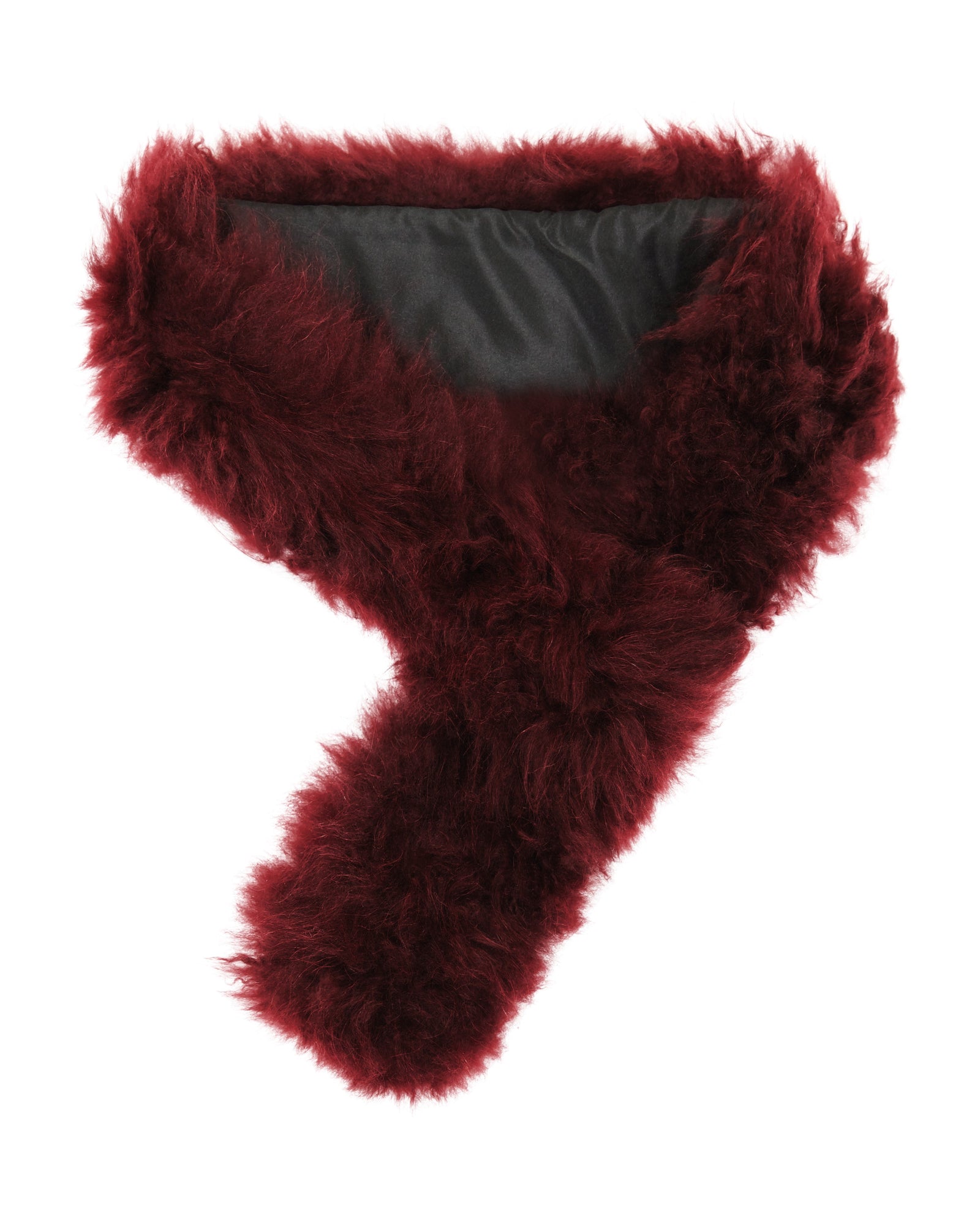 Knit Cashmere Goat Pull-Through Scarf | Women | Burgundy