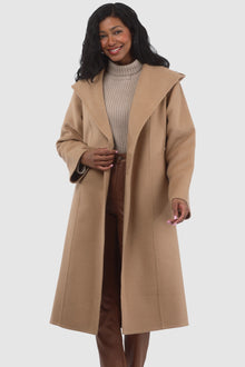 Loro Piana Wool Belted Short Coat | Women | Camel