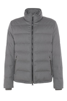 Loro Piana Cashmere Quilted Down Jacket | Men | Gray