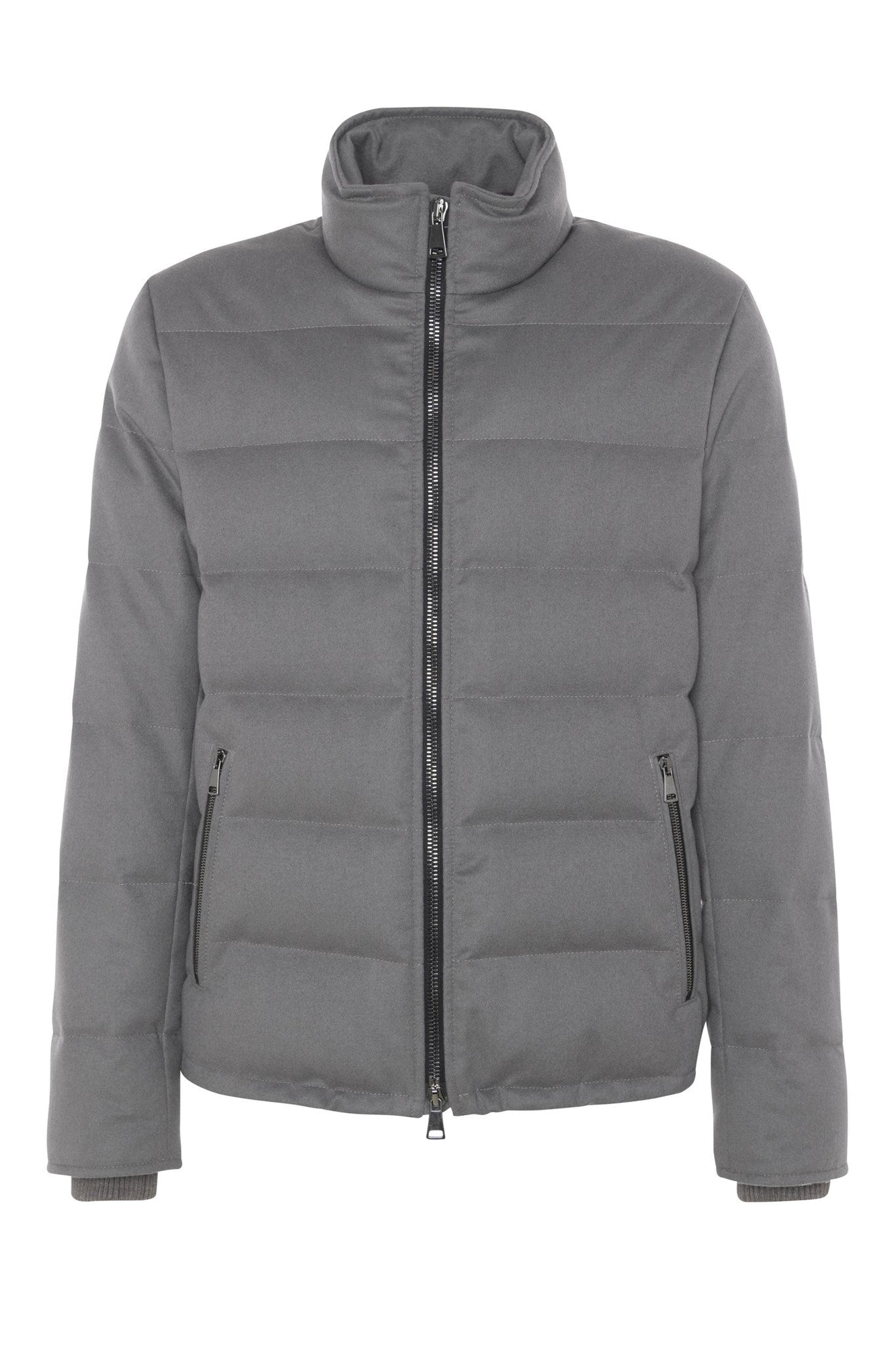 Loro Piana Cashmere Quilted Down Jacket | Men | Gray