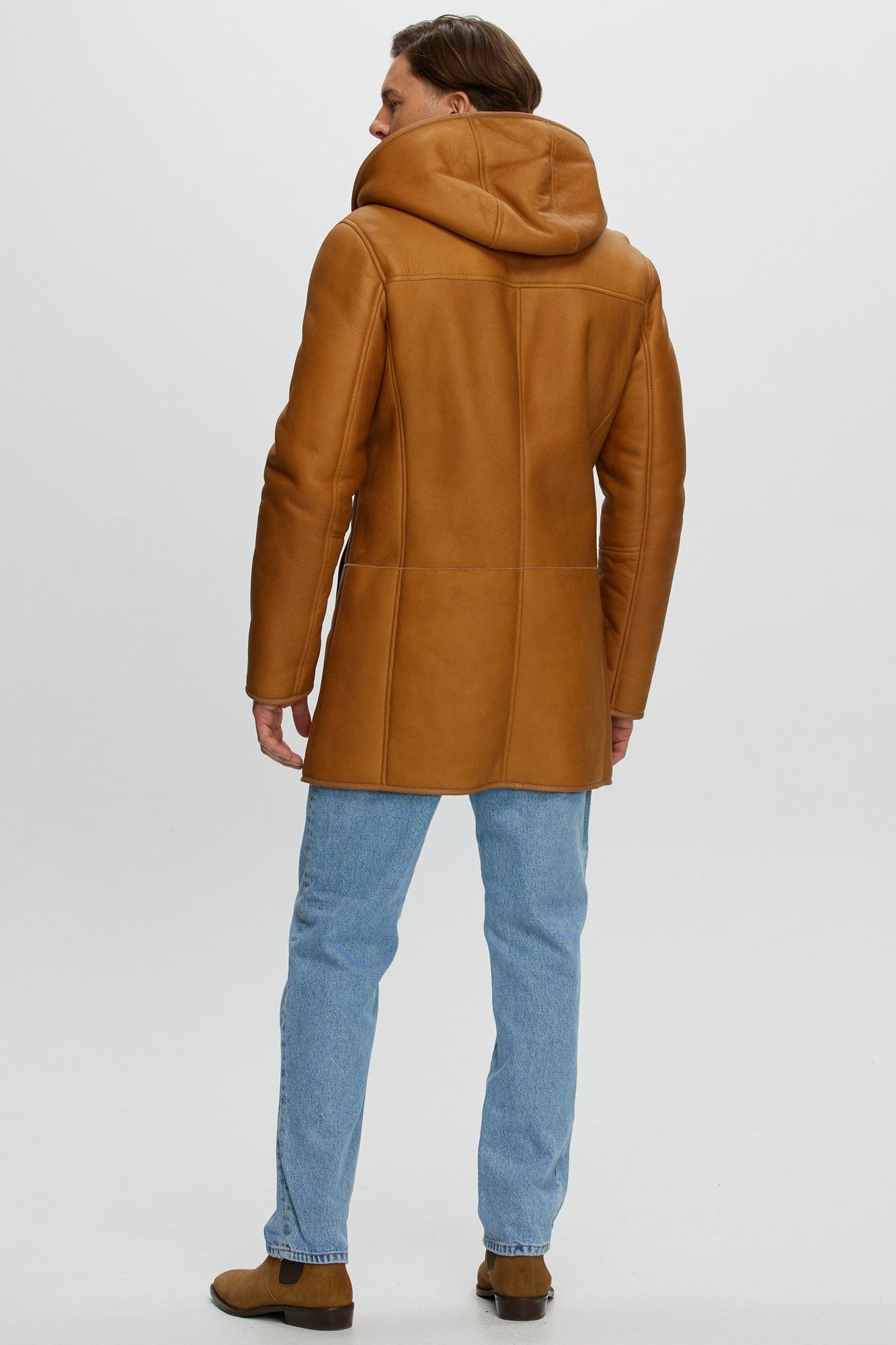 Shearling Lamb Parka | Men | Cognac