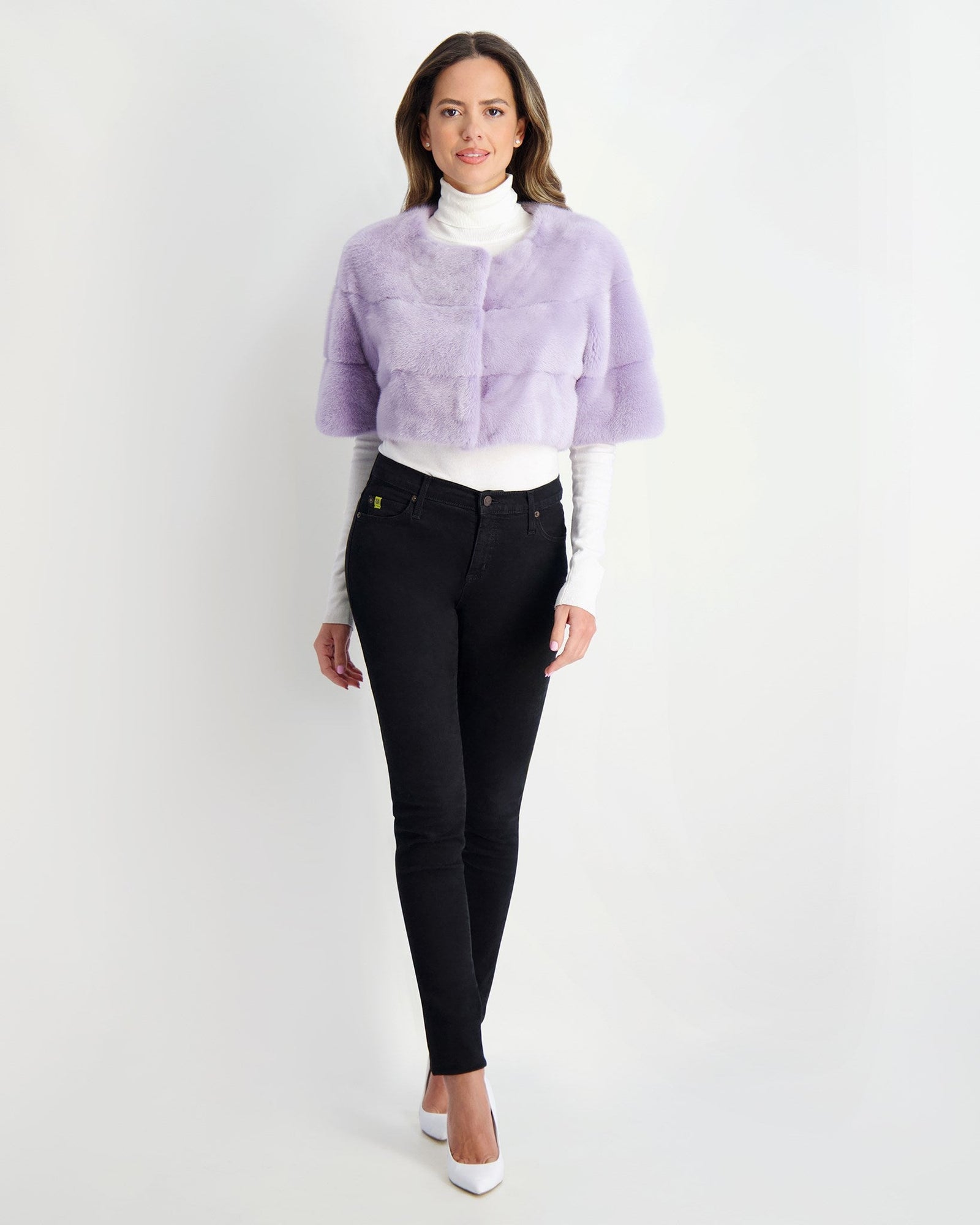 Mink Bolero | Women | Violet