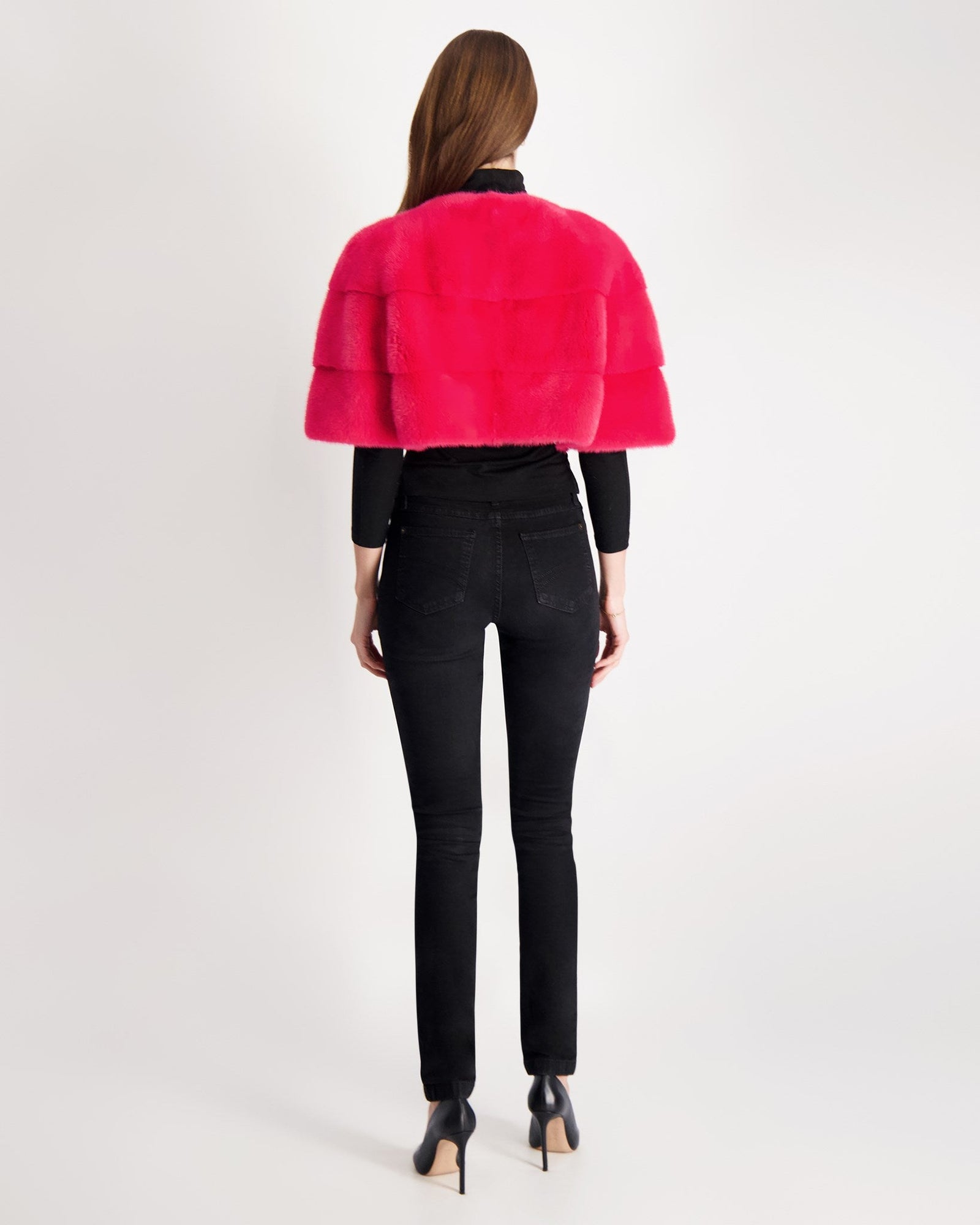 Mink Bolero | Women | Fuschia