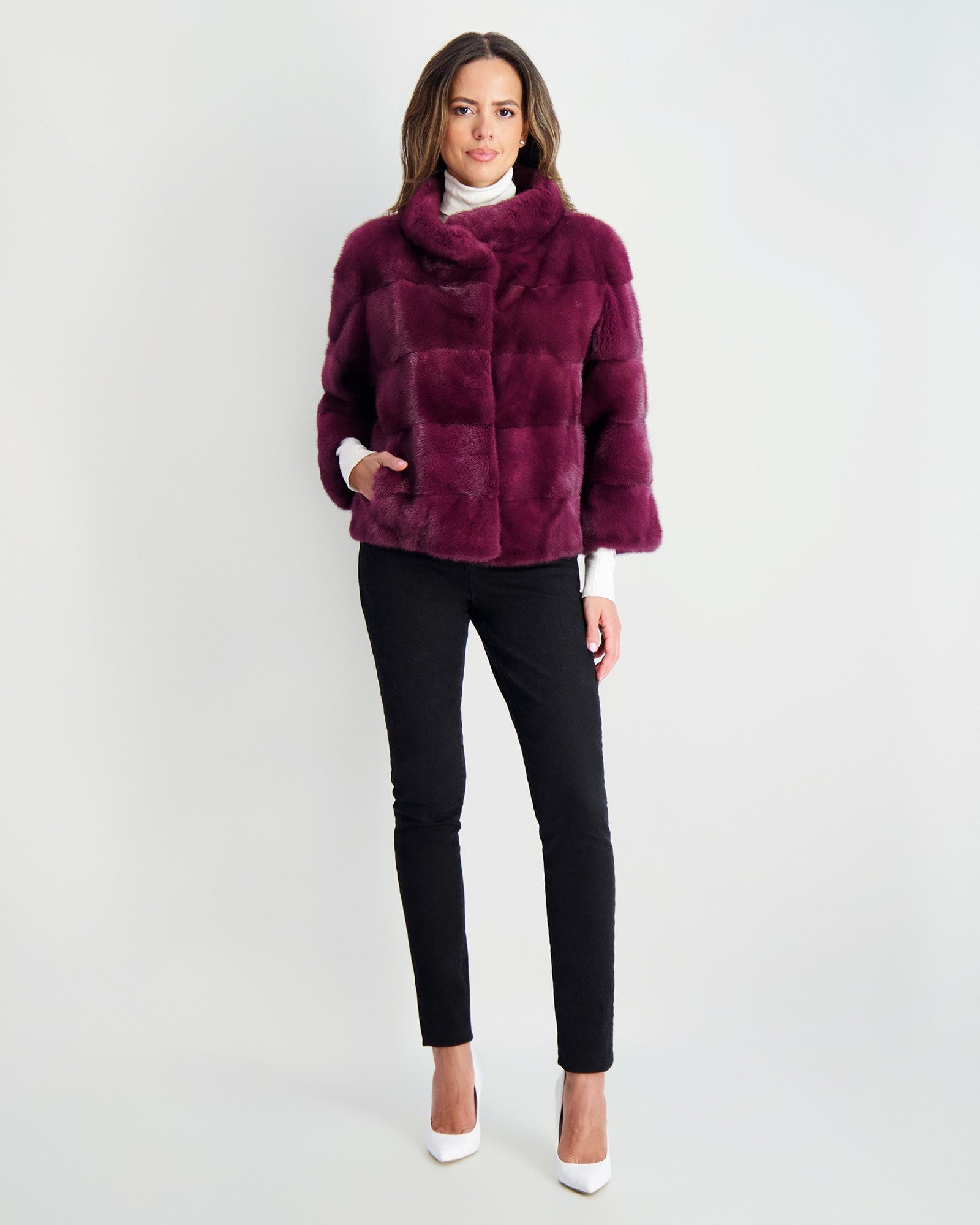 Mink Jacket | Women | Magenta